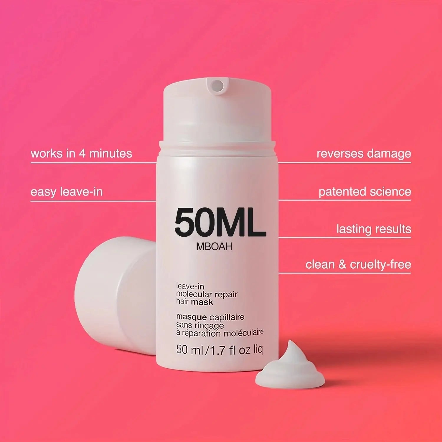 No-Rinse Small Molecule Keratin Hair Mask Nourishes Frizzy and Damaged Hair eprolo
