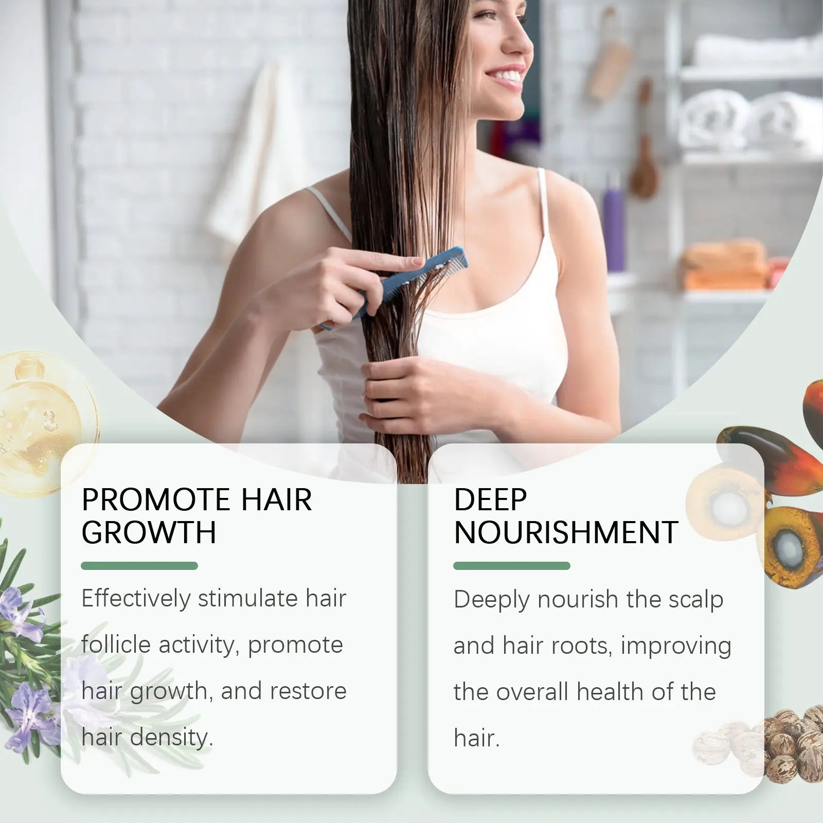 Hoegoa Rosemary Hair Balm Gently Pamper And Nourish Scalp, Repair Dry And Irritated Hair With Rosemary Balm eprolo
