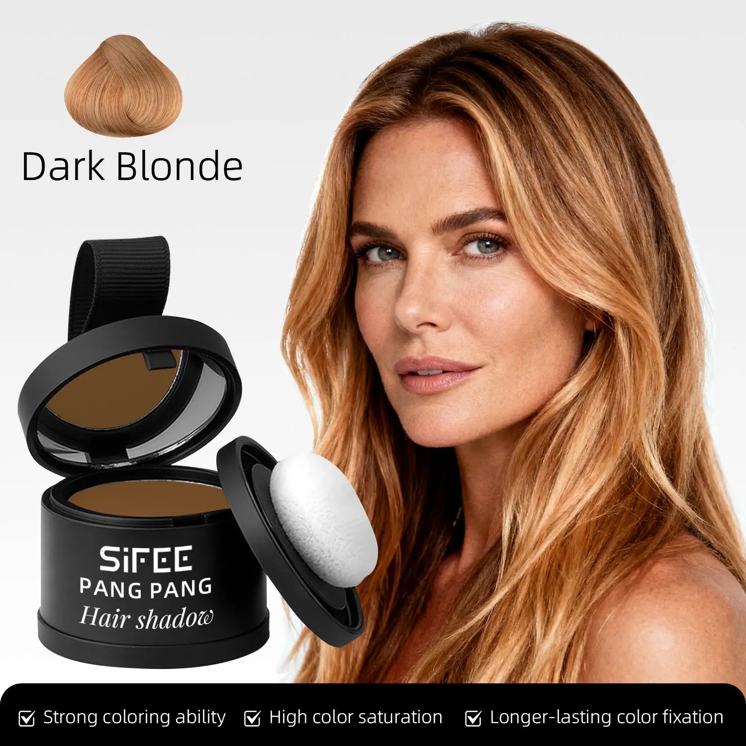 Hairline Powder Hair Filler Waterproof Sweat-Proof Volumizing Powder Long-Lasting Makeup for Forehead and Side Profile Hair Powder eprolo