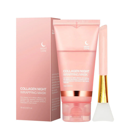Collagen Night Wrapping Mask Facial Hydrating Moisturizing Peel-Off Mask eprolo