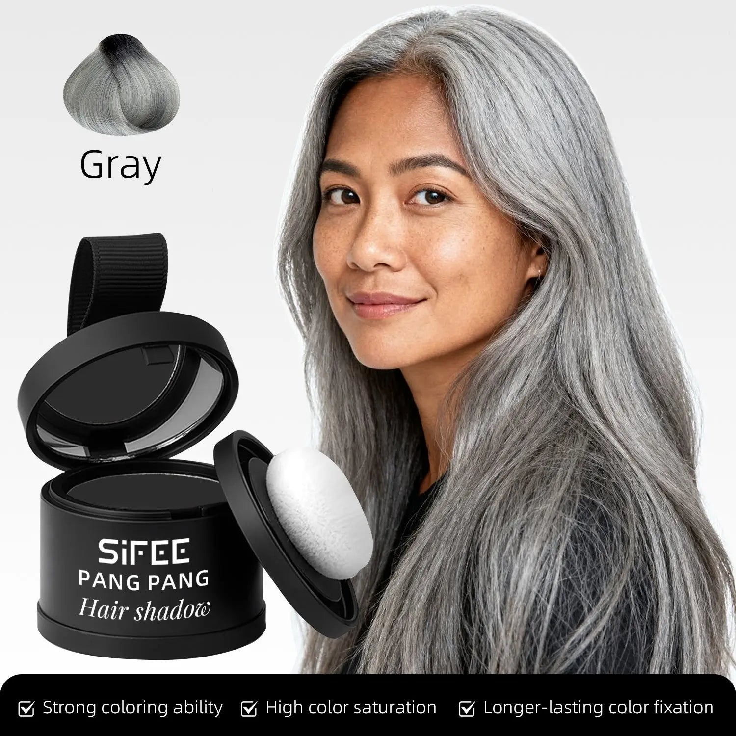 Hairline Powder Hair Filler Waterproof Sweat-Proof Volumizing Powder Long-Lasting Makeup for Forehead and Side Profile Hair Powder eprolo