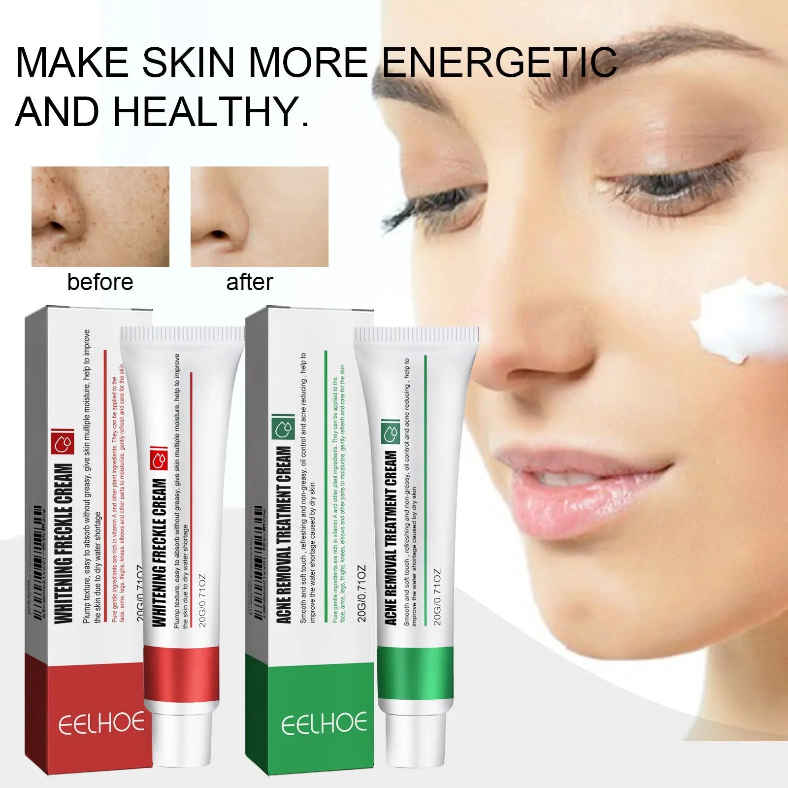 EELHOE Skin Care Cream Improves Dull Skin, Moisturizes Skin, Brightened Skin Care Cream And Clears Acne eprolo