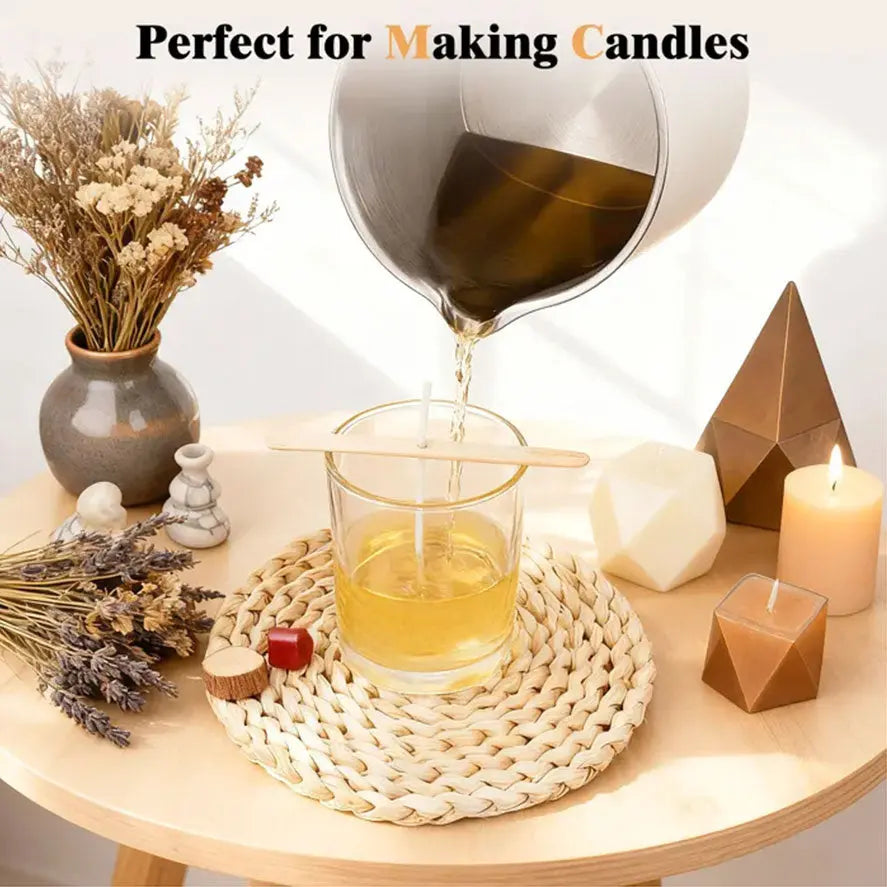 A47U 800ml Electric Wax Kettle, Candle Making Pouring Pot with Thermometer, DIY Craft Tool Kit for Beginners, UK Plug eprolo