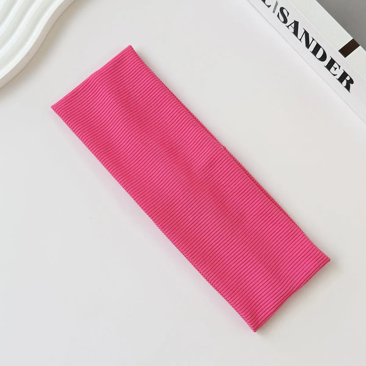 Cotton Elastic Headband Wide Sweat-Absorbent Band, Solid Color, Multi-Functional Headwear eprolo