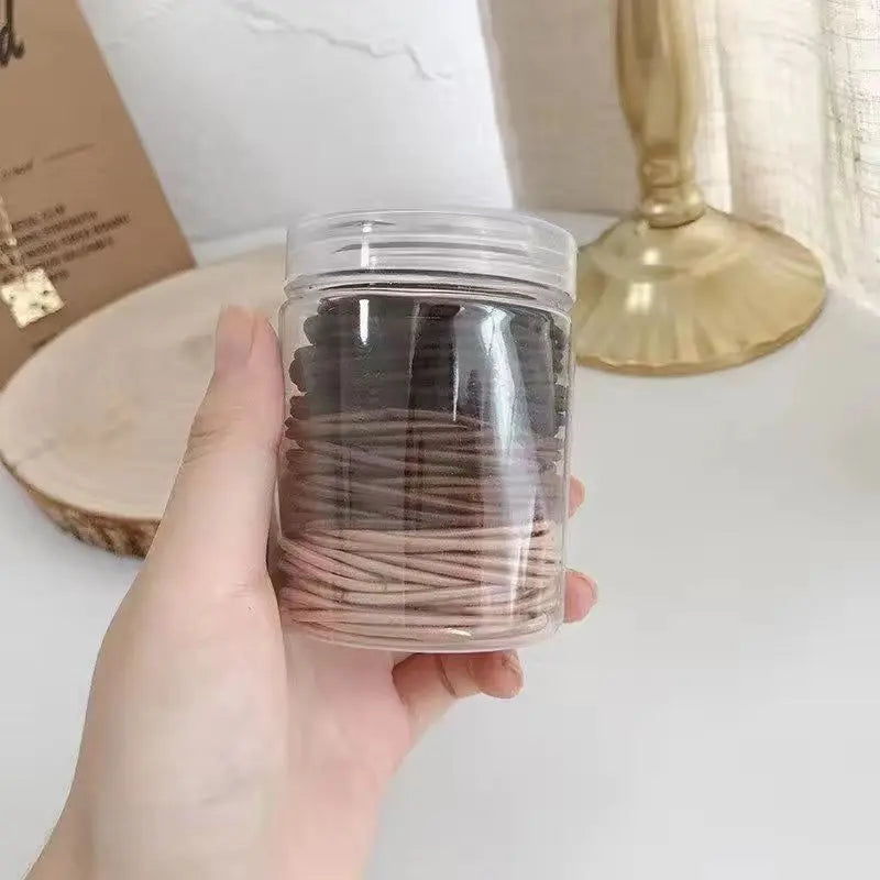 100 rubber bands canned headband macaron rubber band versatile rubber band hair tie rope eprolo