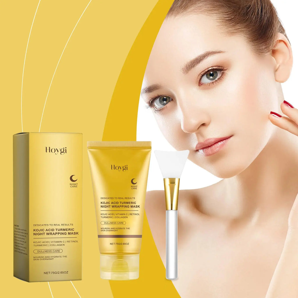 HOYGI Turmeric Plant Essence Peel-Off Mask Gentle Cleansing Hydrating Smooth Care Facial Mask eprolo