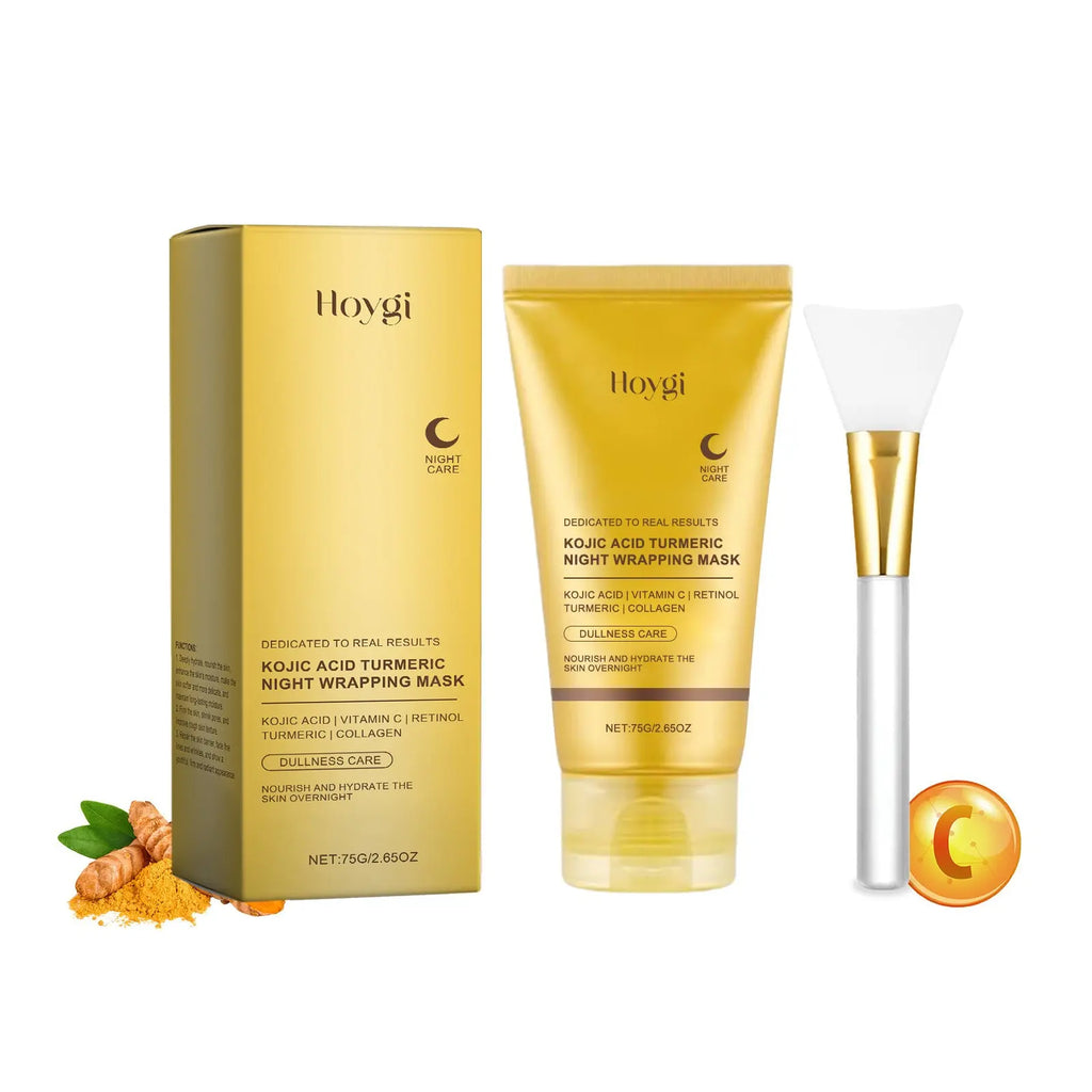 HOYGI Turmeric Plant Essence Peel-Off Mask Gentle Cleansing Hydrating Smooth Care Facial Mask eprolo