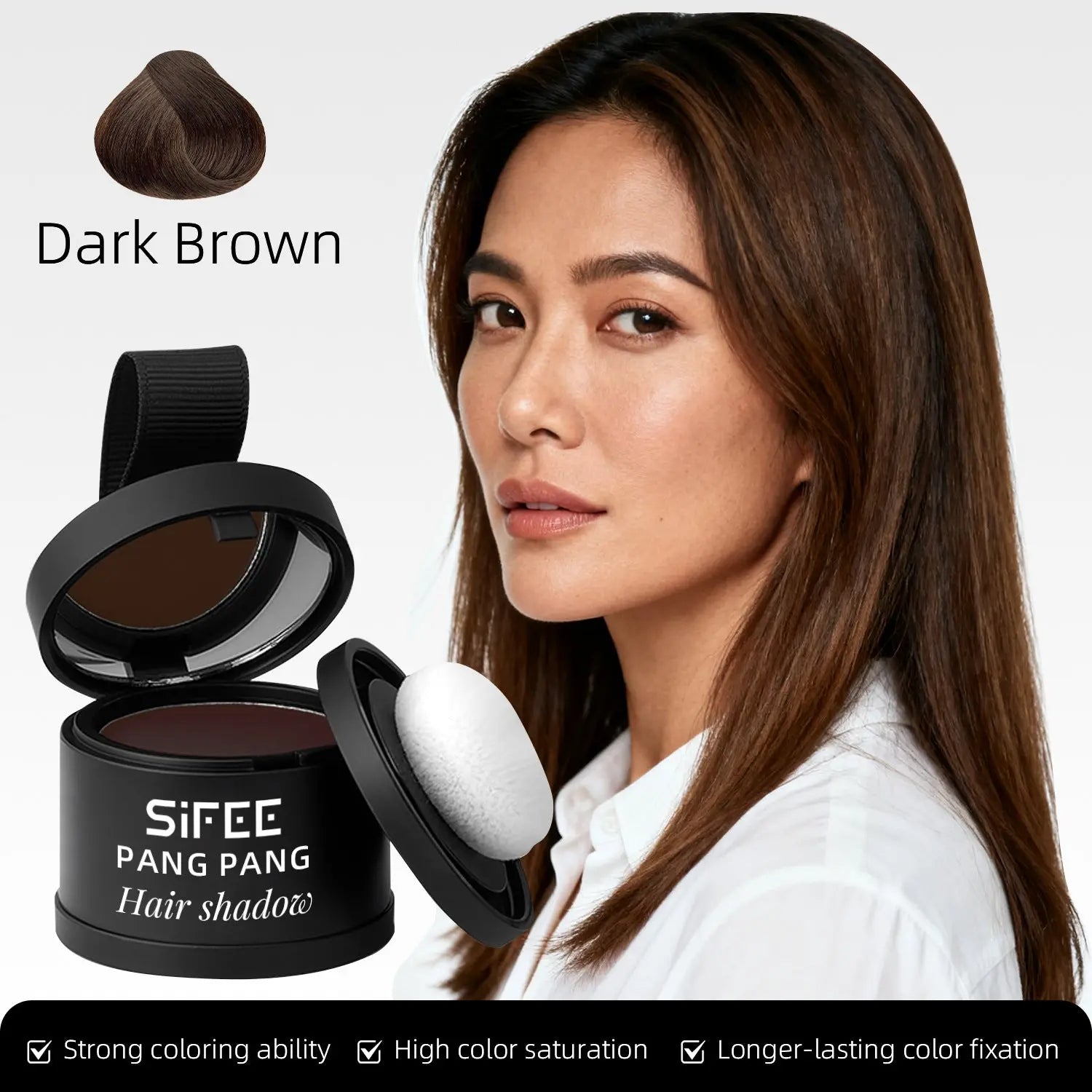 Hairline Powder Hair Filler Waterproof Sweat-Proof Volumizing Powder Long-Lasting Makeup for Forehead and Side Profile Hair Powder eprolo