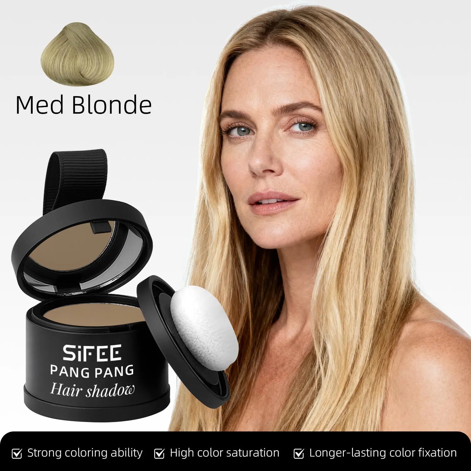 Hairline Powder Hair Filler Waterproof Sweat-Proof Volumizing Powder Long-Lasting Makeup for Forehead and Side Profile Hair Powder eprolo