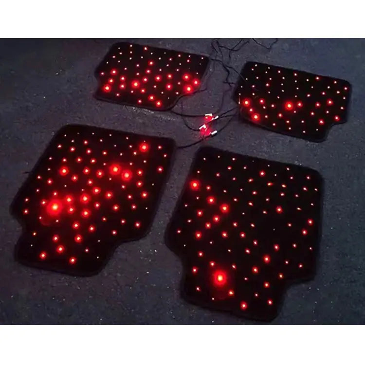 Fiber Optic Star Shaped Complete Set of Car Carpet Floor Decoration, LED Car Carpet for Car Decoration eprolo