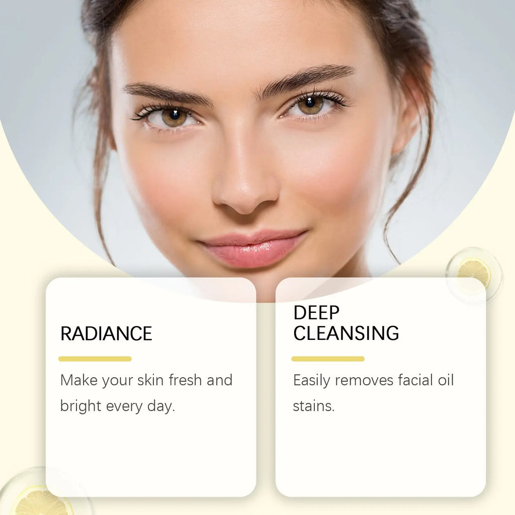 Hoygi Vitamin C Brightening Cleanser, Moisturizes And Soothes Facial Skin With A Clean, Hydrating, Non-Tightening Cleanser eprolo