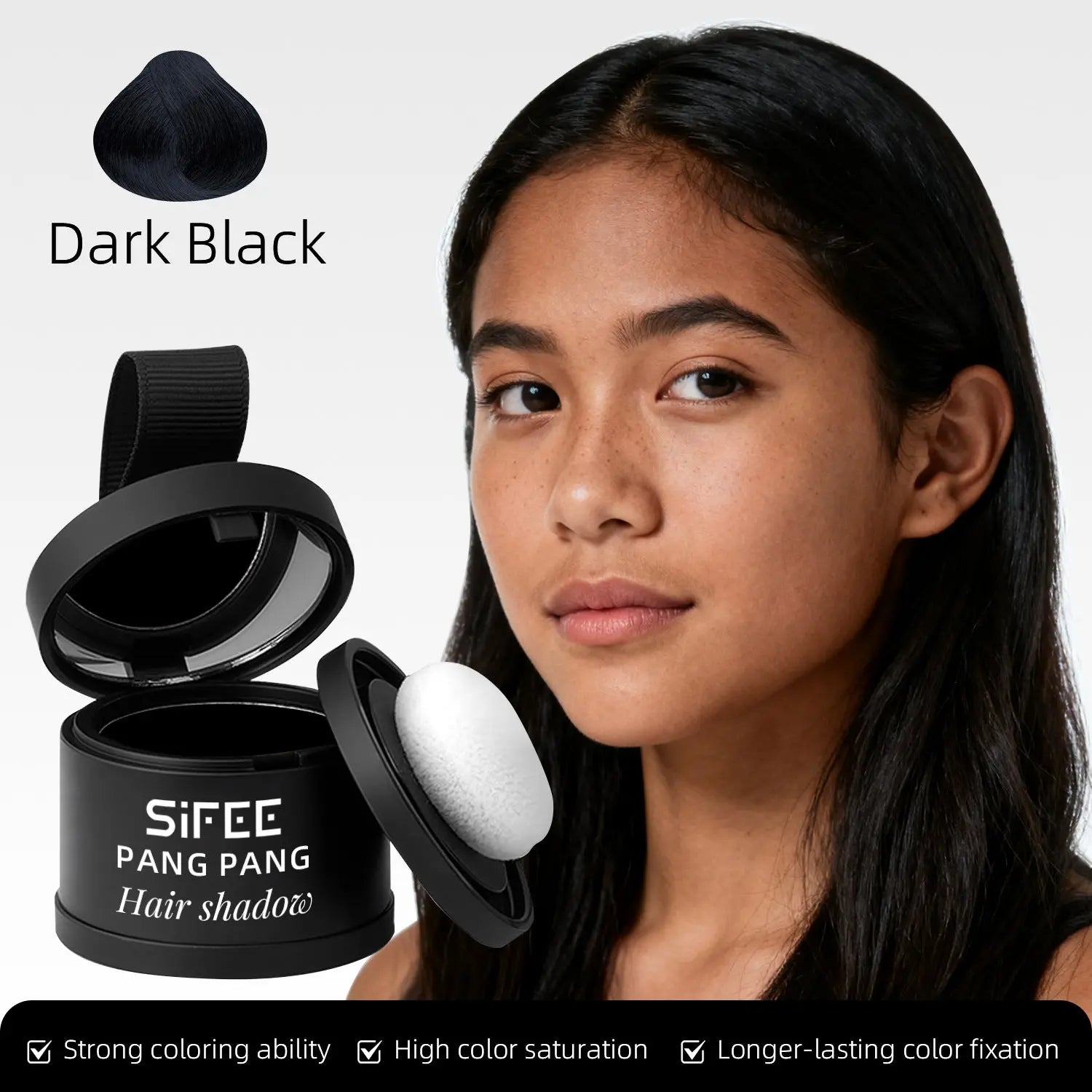 Hairline Powder Hair Filler Waterproof Sweat-Proof Volumizing Powder Long-Lasting Makeup for Forehead and Side Profile Hair Powder eprolo
