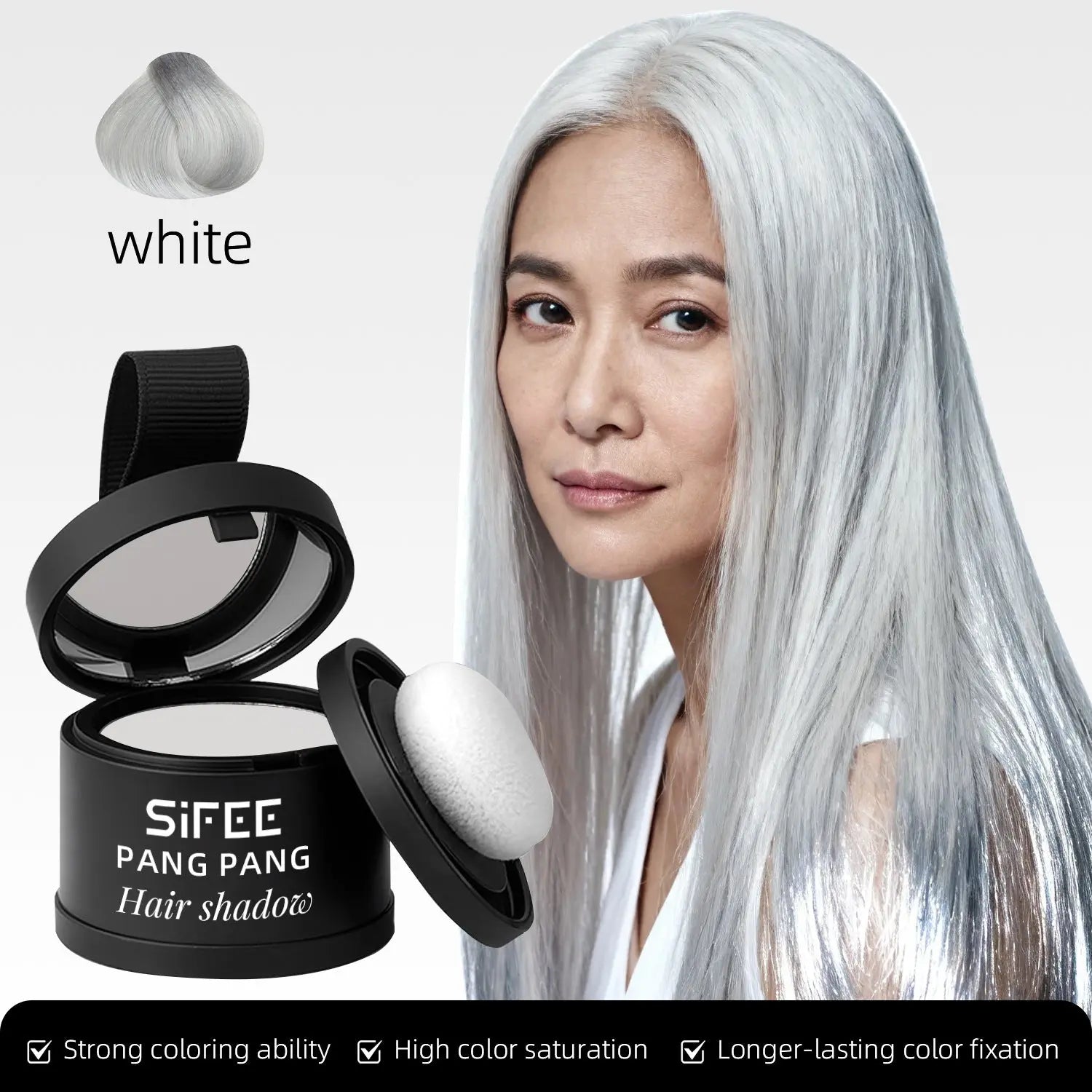 Hairline Powder Hair Filler Waterproof Sweat-Proof Volumizing Powder Long-Lasting Makeup for Forehead and Side Profile Hair Powder eprolo