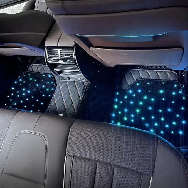 Fiber Optic Star Shaped Complete Set of Car Carpet Floor Decoration, LED Car Carpet for Car Decoration eprolo