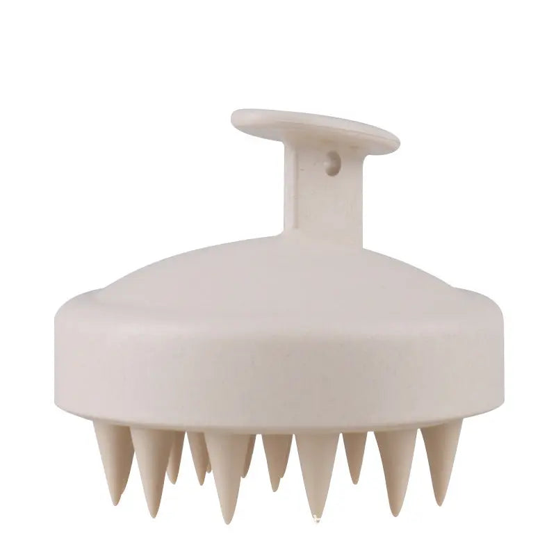 Wheat straw household scalp cleaning anti itch massage brush scratch head silicone hair wash brush eprolo