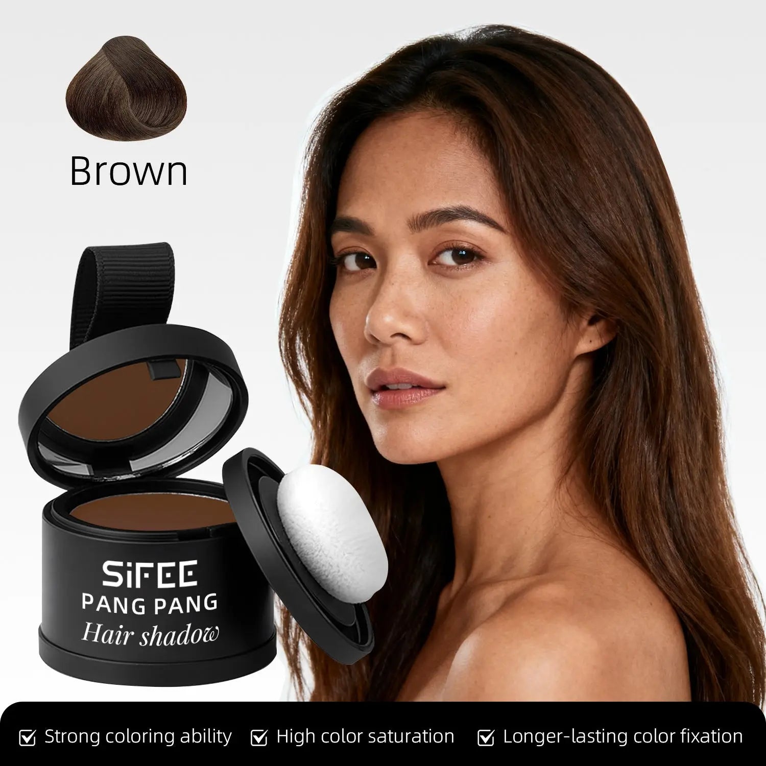 Hairline Powder Hair Filler Waterproof Sweat-Proof Volumizing Powder Long-Lasting Makeup for Forehead and Side Profile Hair Powder eprolo