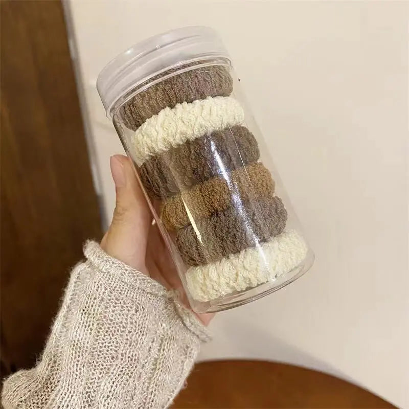 100 rubber bands canned headband macaron rubber band versatile rubber band hair tie rope eprolo
