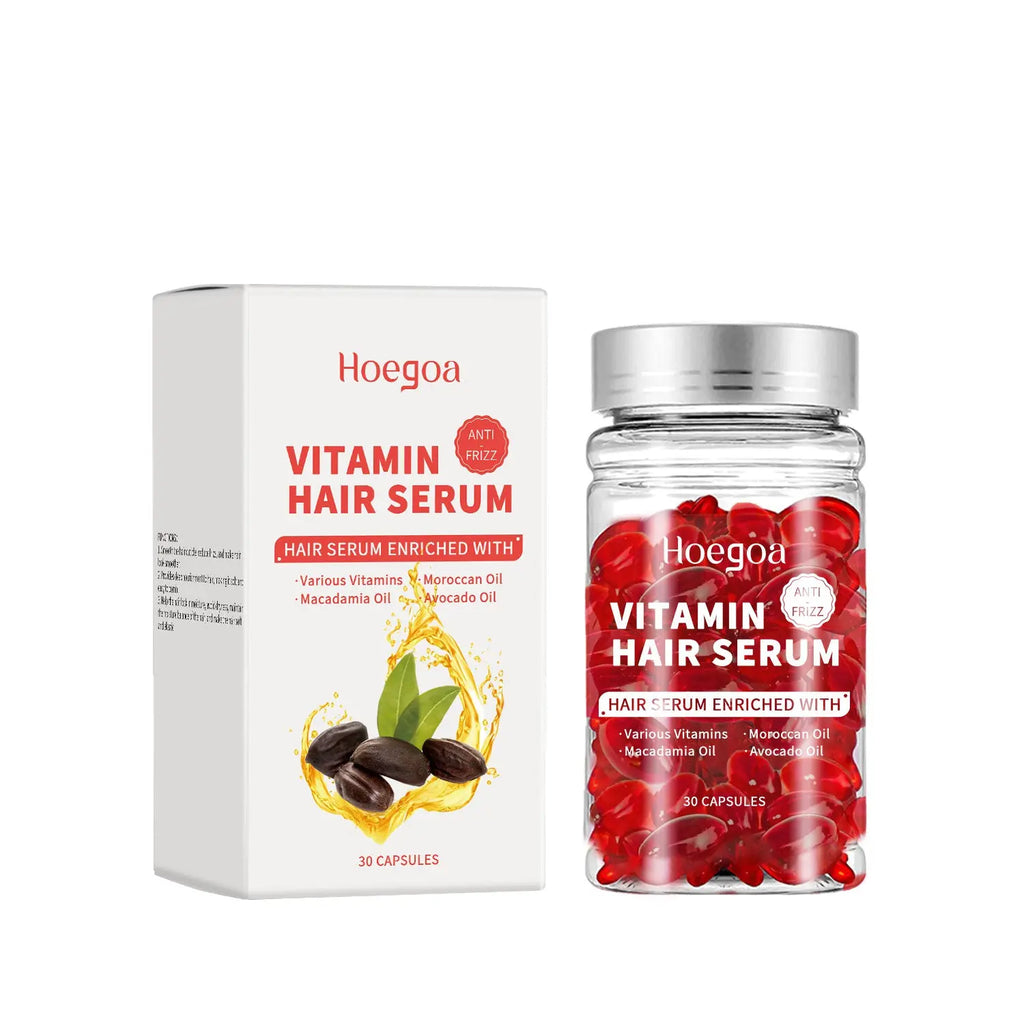 Hoegoa Morocco Hair Care Capsule, Nourishing And Repairing Hair Split End Broken Hair Dry Hair Care eprolo