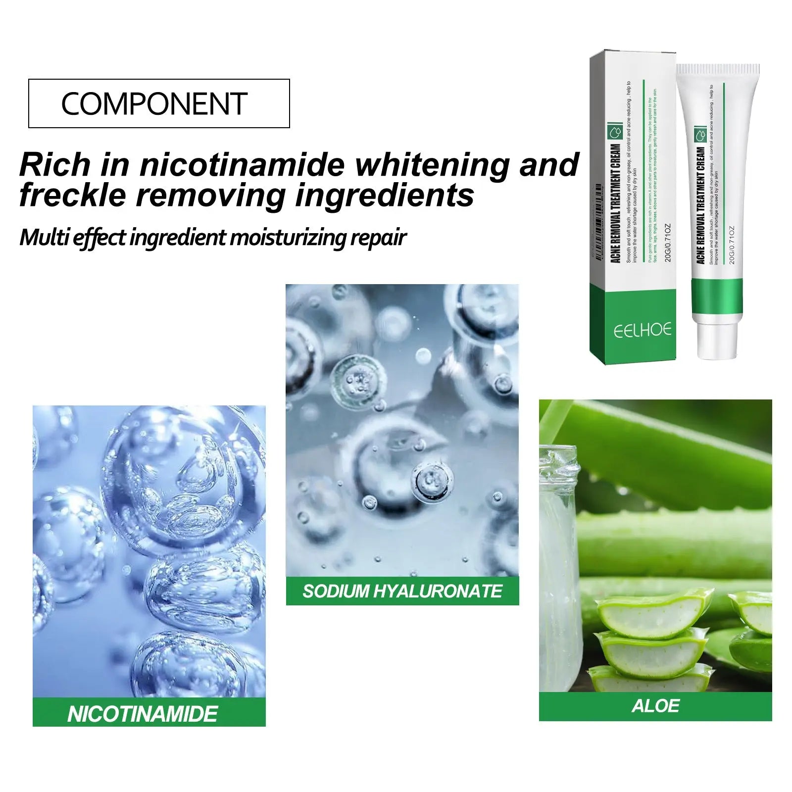 EELHOE Skin Care Cream Improves Dull Skin, Moisturizes Skin, Brightened Skin Care Cream And Clears Acne eprolo