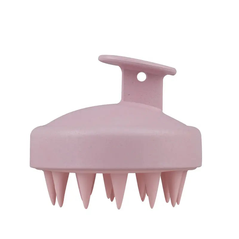 Wheat straw household scalp cleaning anti itch massage brush scratch head silicone hair wash brush eprolo