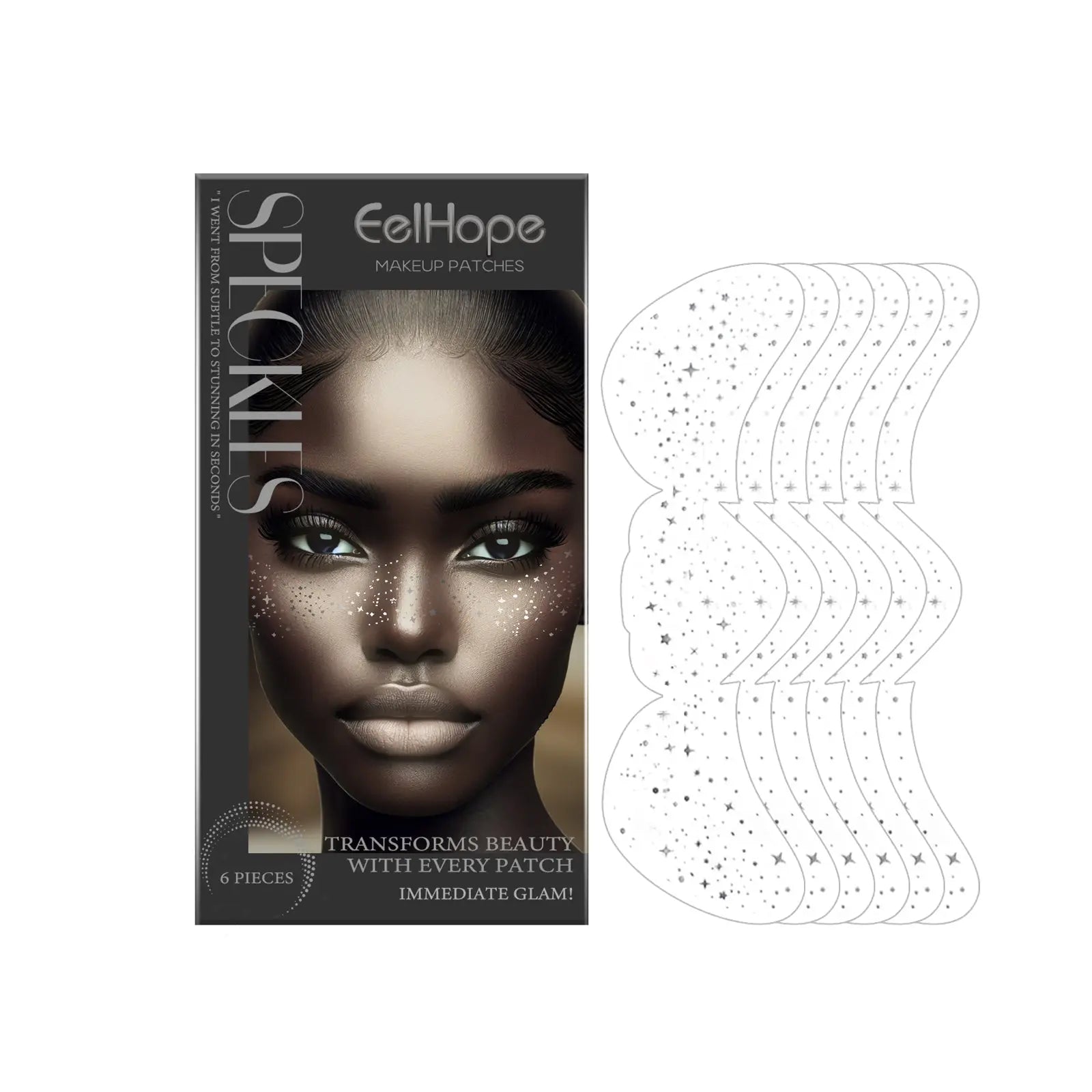 Eelhope Spot Makeup Patch Glitter Spot Tattoo Stickers Easily Create Freckle Makeup Contouring Patch eprolo