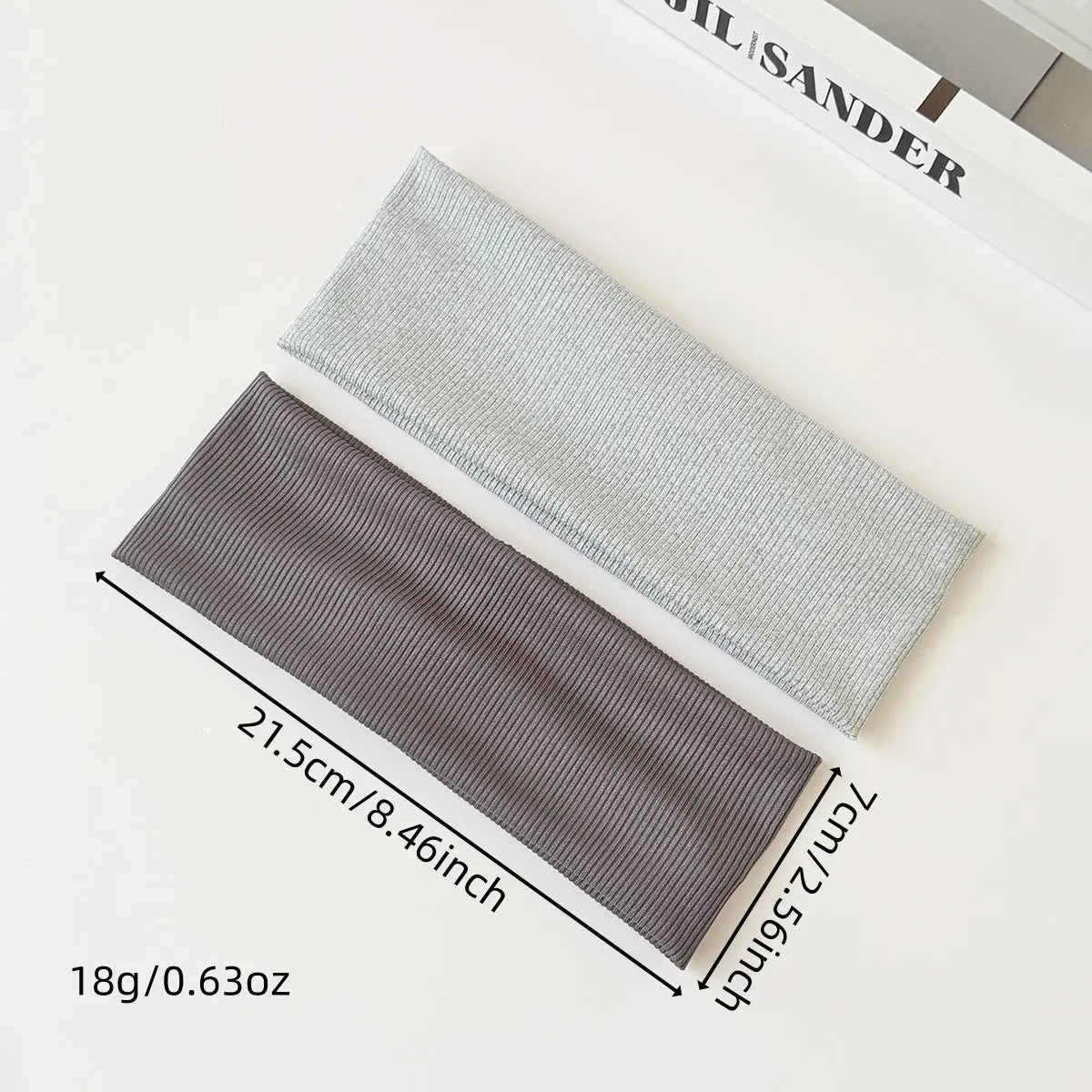 Cotton Elastic Headband Wide Sweat-Absorbent Band, Solid Color, Multi-Functional Headwear eprolo