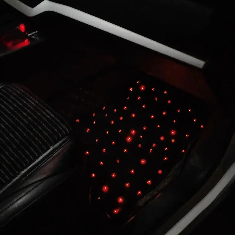 Fiber Optic Star Shaped Complete Set of Car Carpet Floor Decoration, LED Car Carpet for Car Decoration eprolo