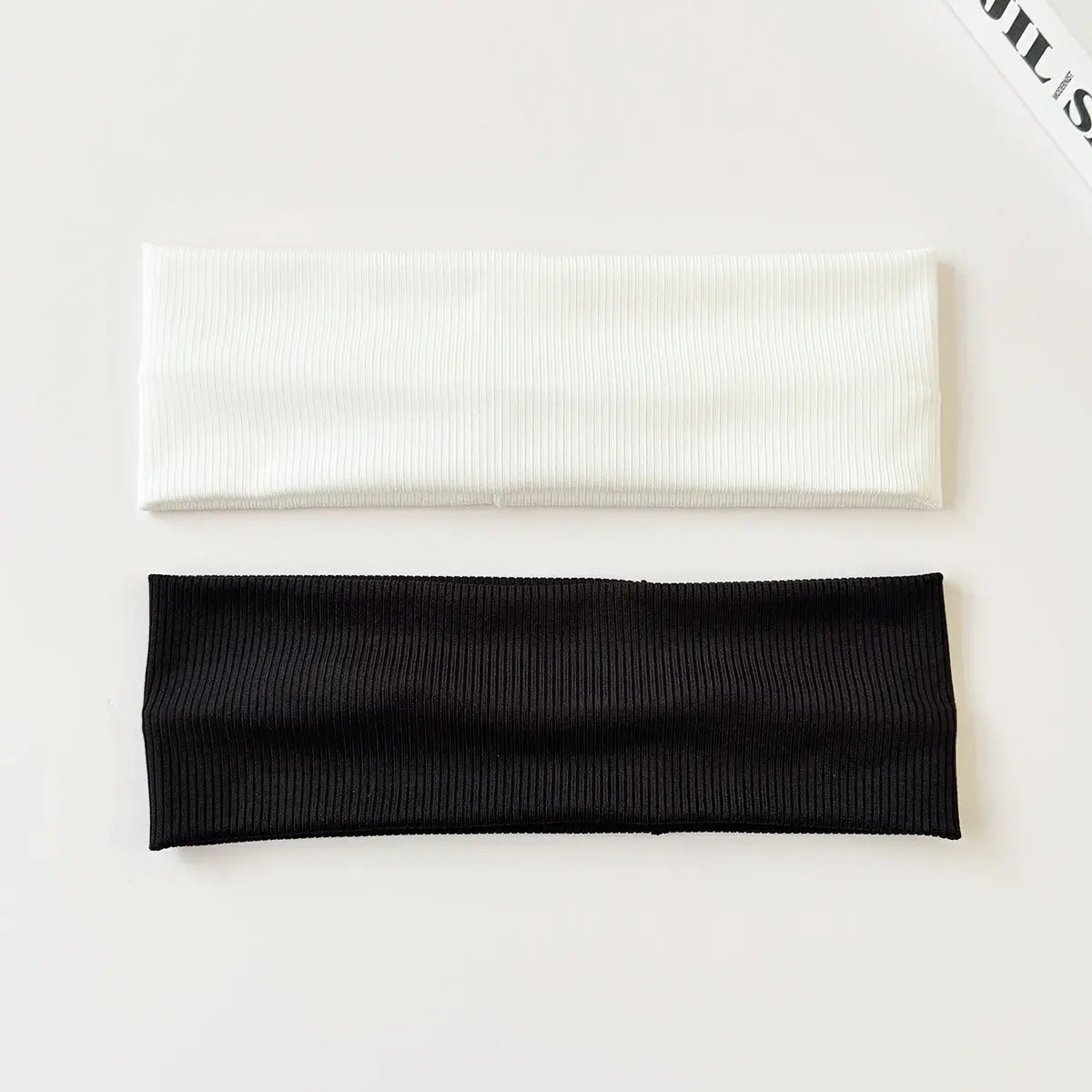 Cotton Elastic Headband Wide Sweat-Absorbent Band, Solid Color, Multi-Functional Headwear eprolo