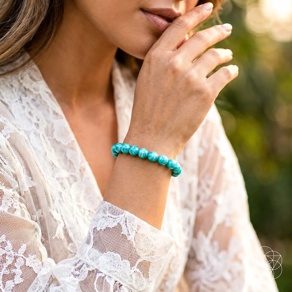 Empire of Her Own – Premium Blue Amazonite Bracelet Conscious Items