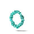 Organic Silk Small Scrunchie Jade Green LINA LENNOX