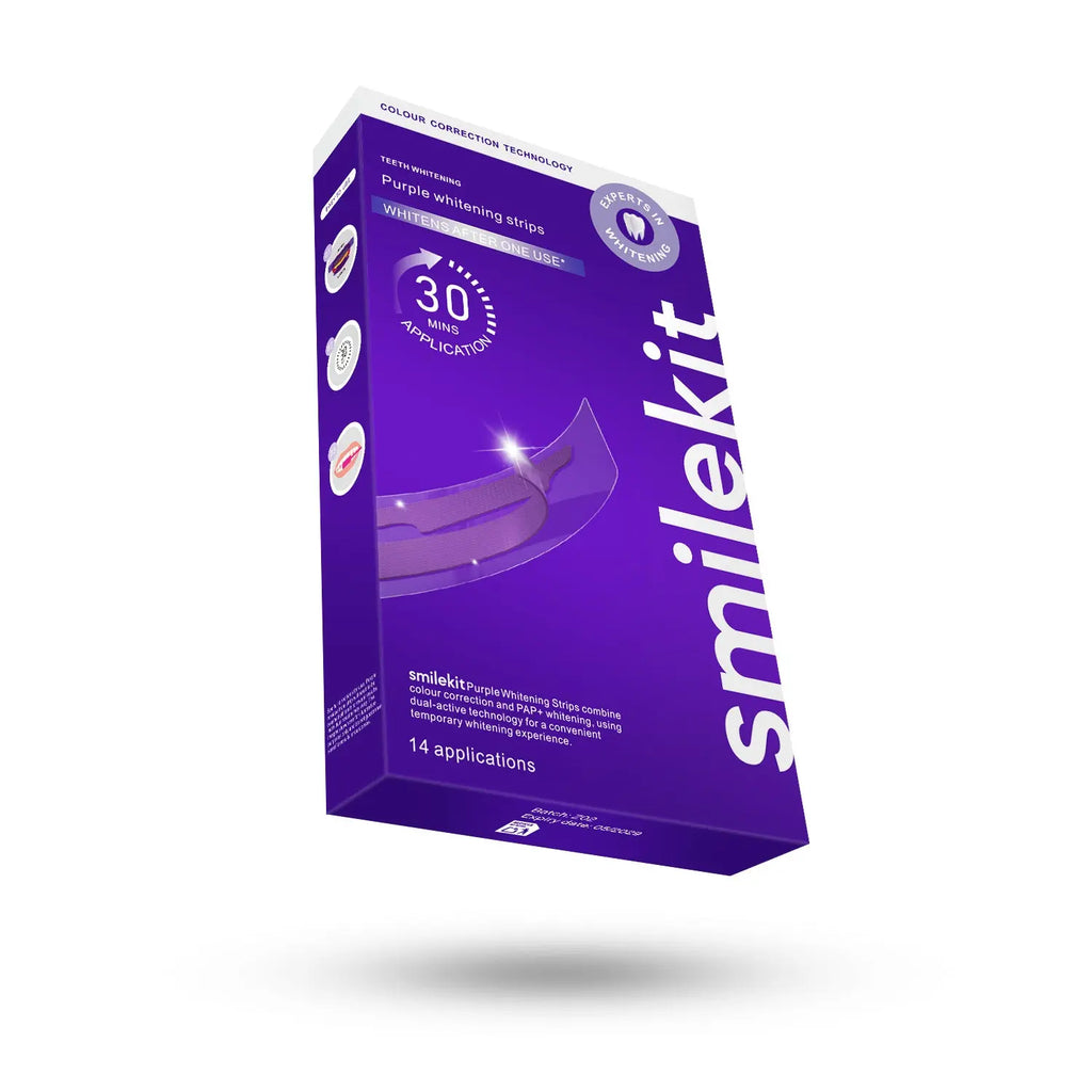 V34 Purple Teeth Whitening Strips in Small Purple Box eprolo