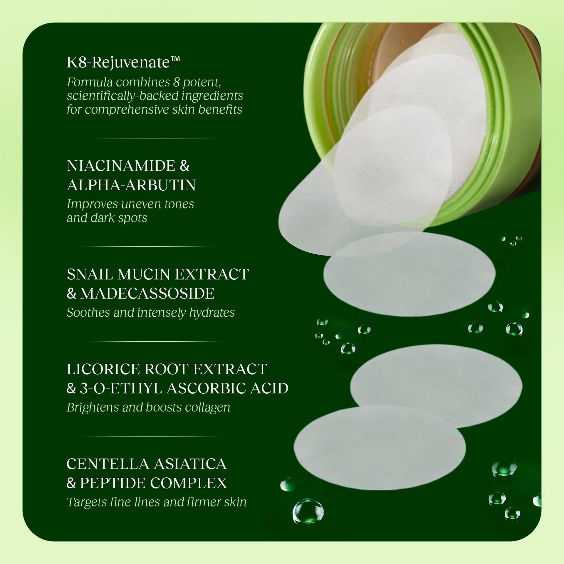 Cucumber Hydrogel Patches Cleansing Pads 100-Pack OEM Processing eprolo
