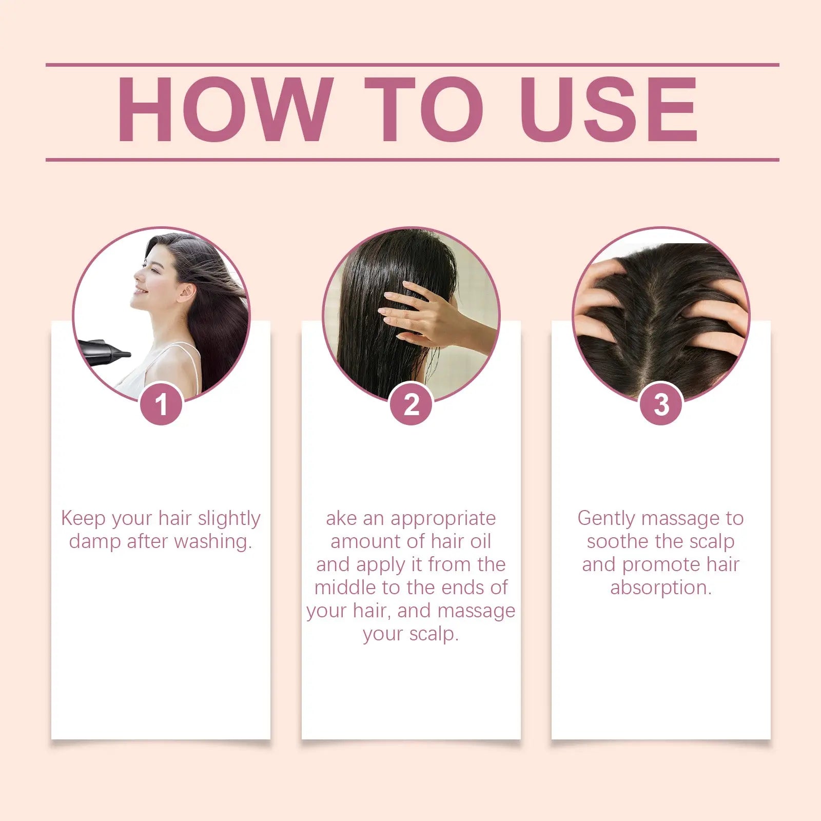 Hoegoa Hair Care Essential Oil, Nourishes Smooth Hair, Natural Shine, Fluff And Improves Frizzy Hair eprolo