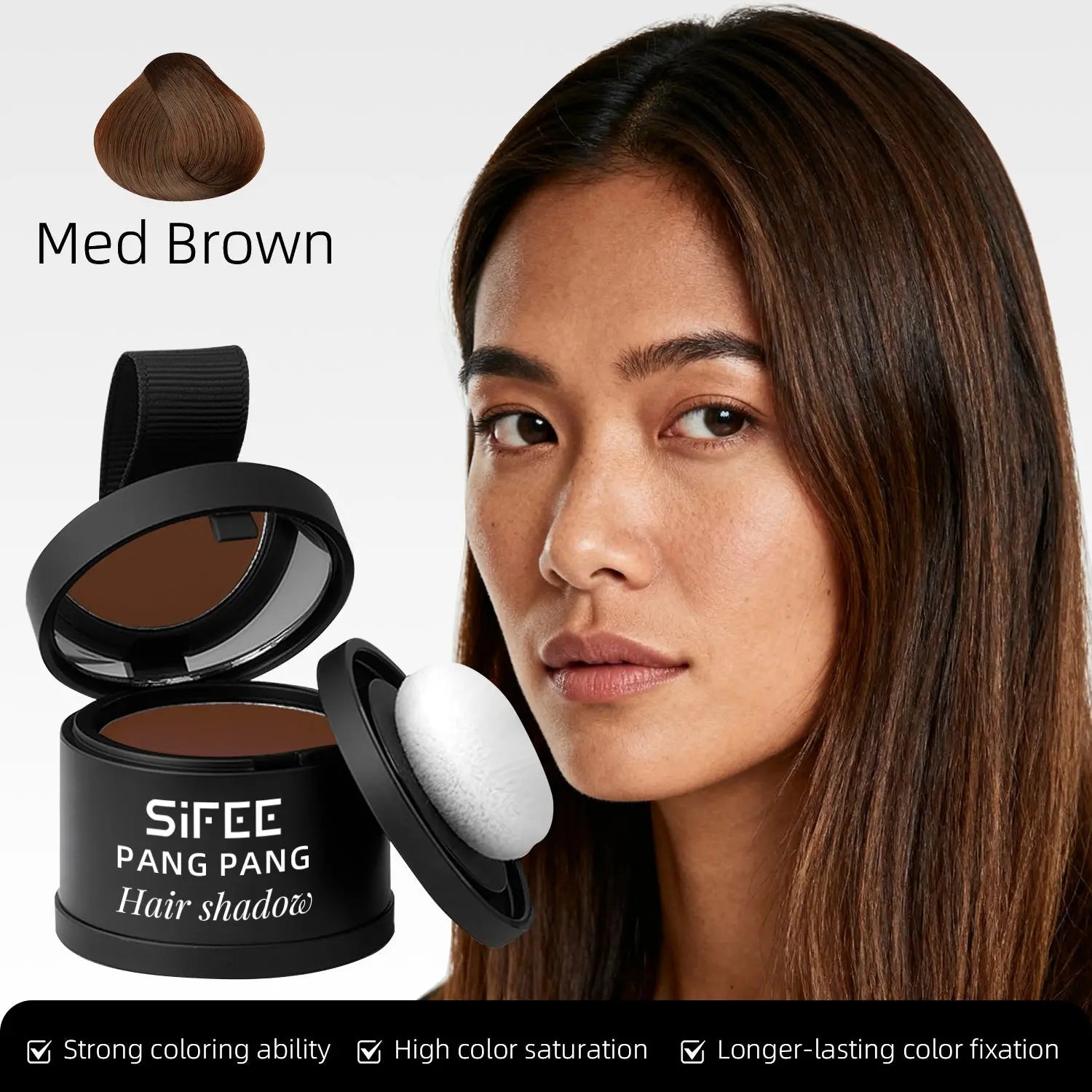 Hairline Powder Hair Filler Waterproof Sweat-Proof Volumizing Powder Long-Lasting Makeup for Forehead and Side Profile Hair Powder eprolo