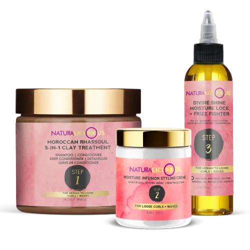 Hello Gorgeous Hair Care System (For Loose Curls) Naturalicious