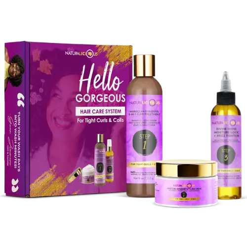 Hello Gorgeous Hair Care System (For Tight Curls) Naturalicious