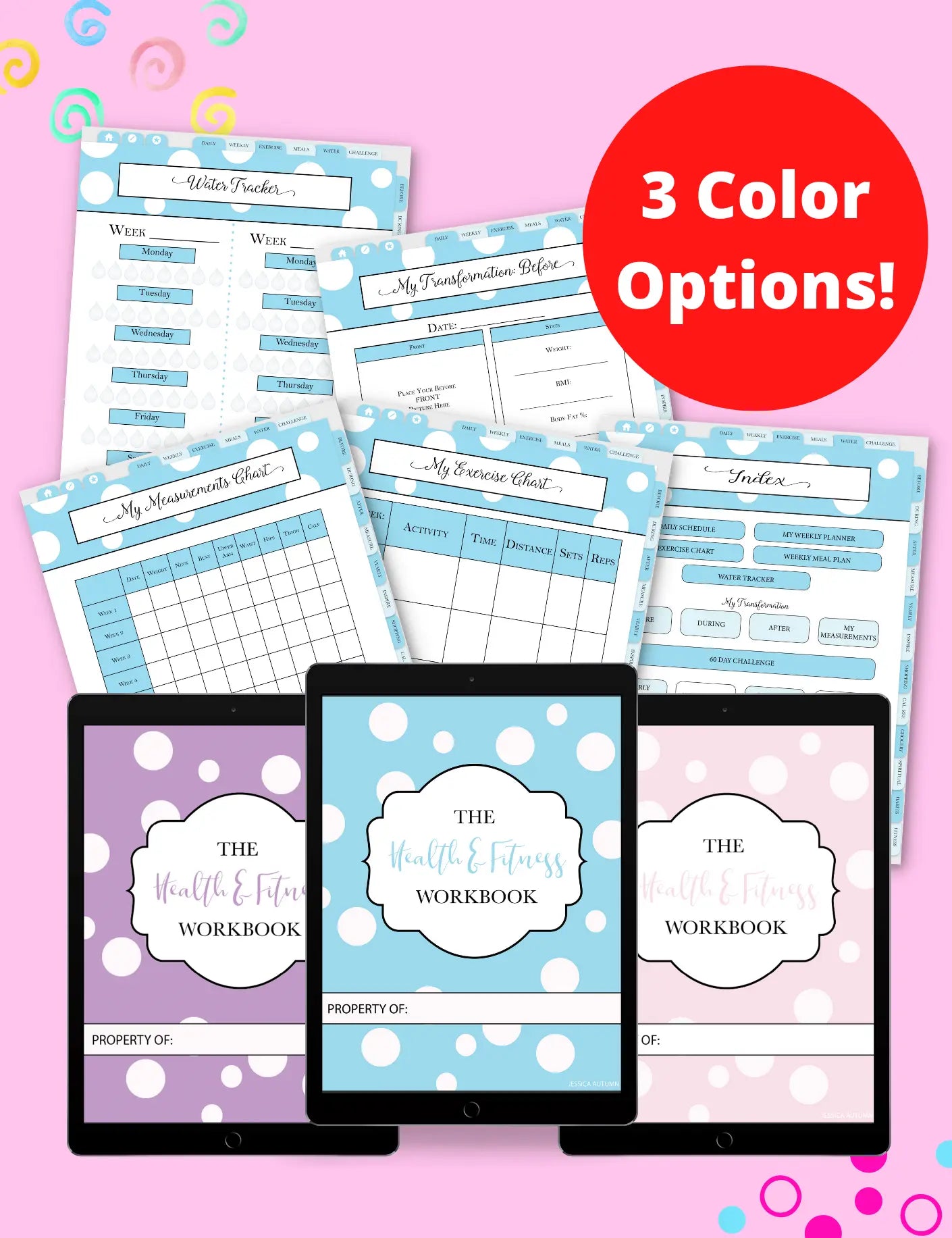 The Health & Fitness Digital Workbook Jessica Autumn