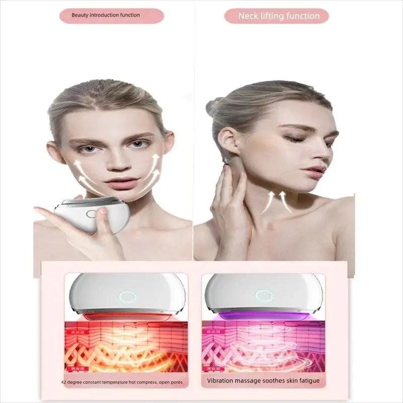 Face Skin Care Machine Electric Scraping Instrument Neck Face Lift EMS Micro Current Vibration Heating Household Beauty Device eprolo