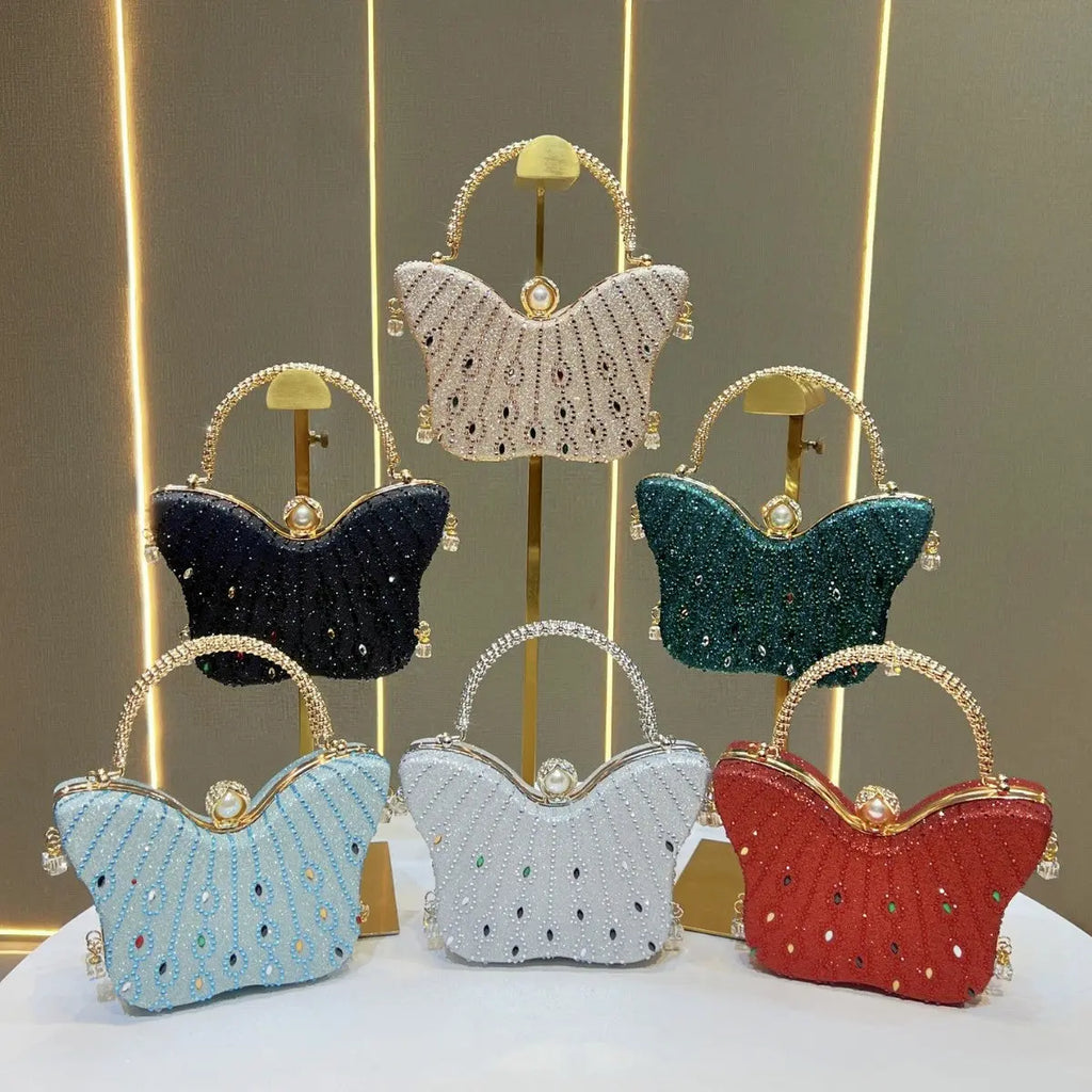 Exquisite Butterfly-shaped Handbag Crossbody And Shoulder Bag Dropshipman