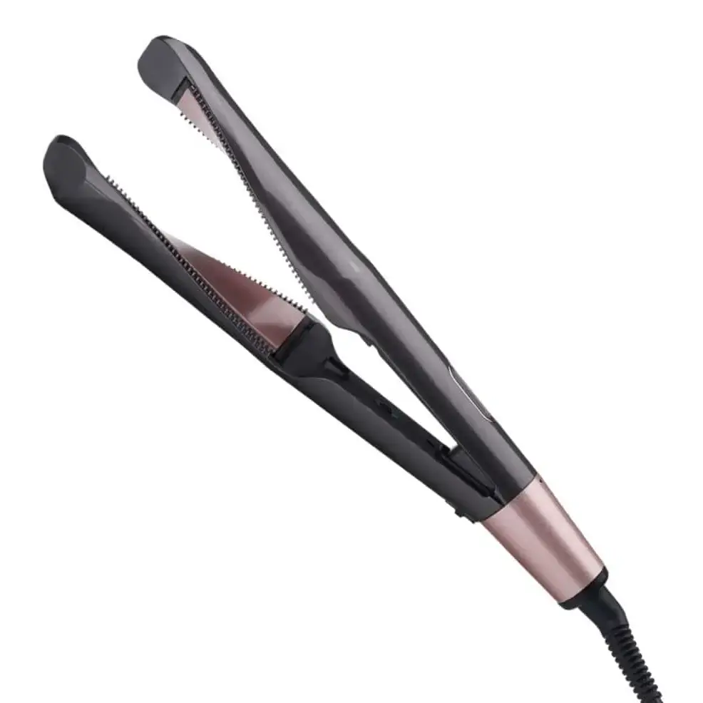Gold Ceramic Flat Iron for Curly Hair Care Royalessencelux