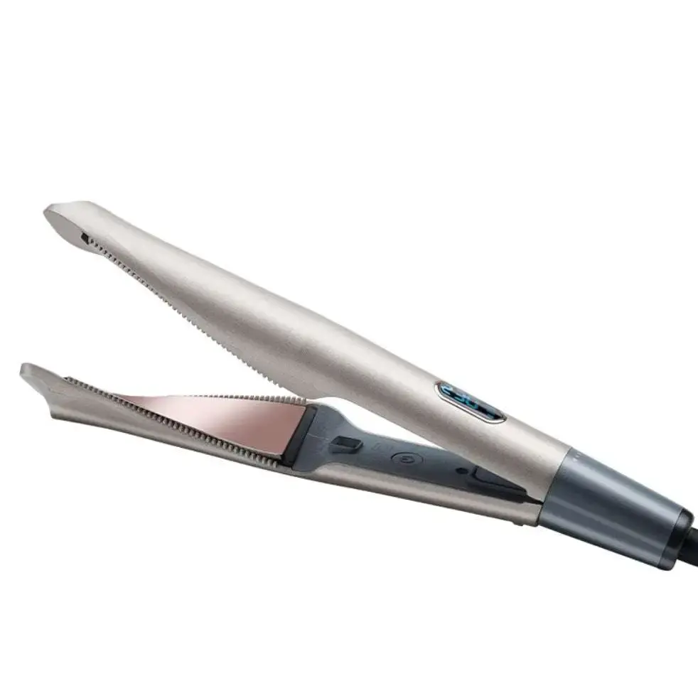 Gold Ceramic Flat Iron for Curly Hair Care Royalessencelux