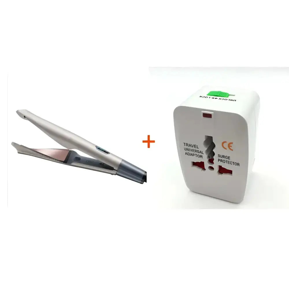 Gold Ceramic Flat Iron for Curly Hair Care Royalessencelux