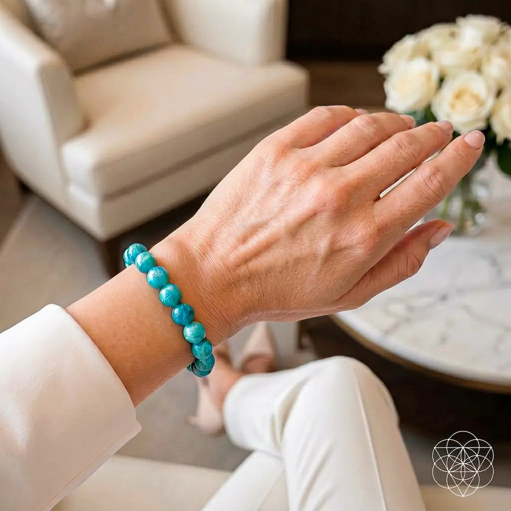 Empire of Her Own – Premium Blue Amazonite Bracelet Conscious Items