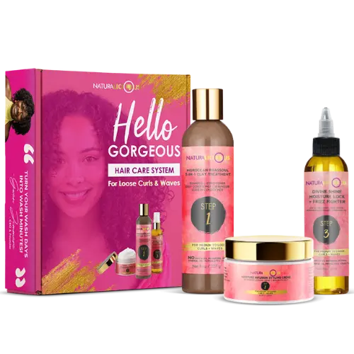 Hello Gorgeous Hair Care System (For Loose Curls) Naturalicious